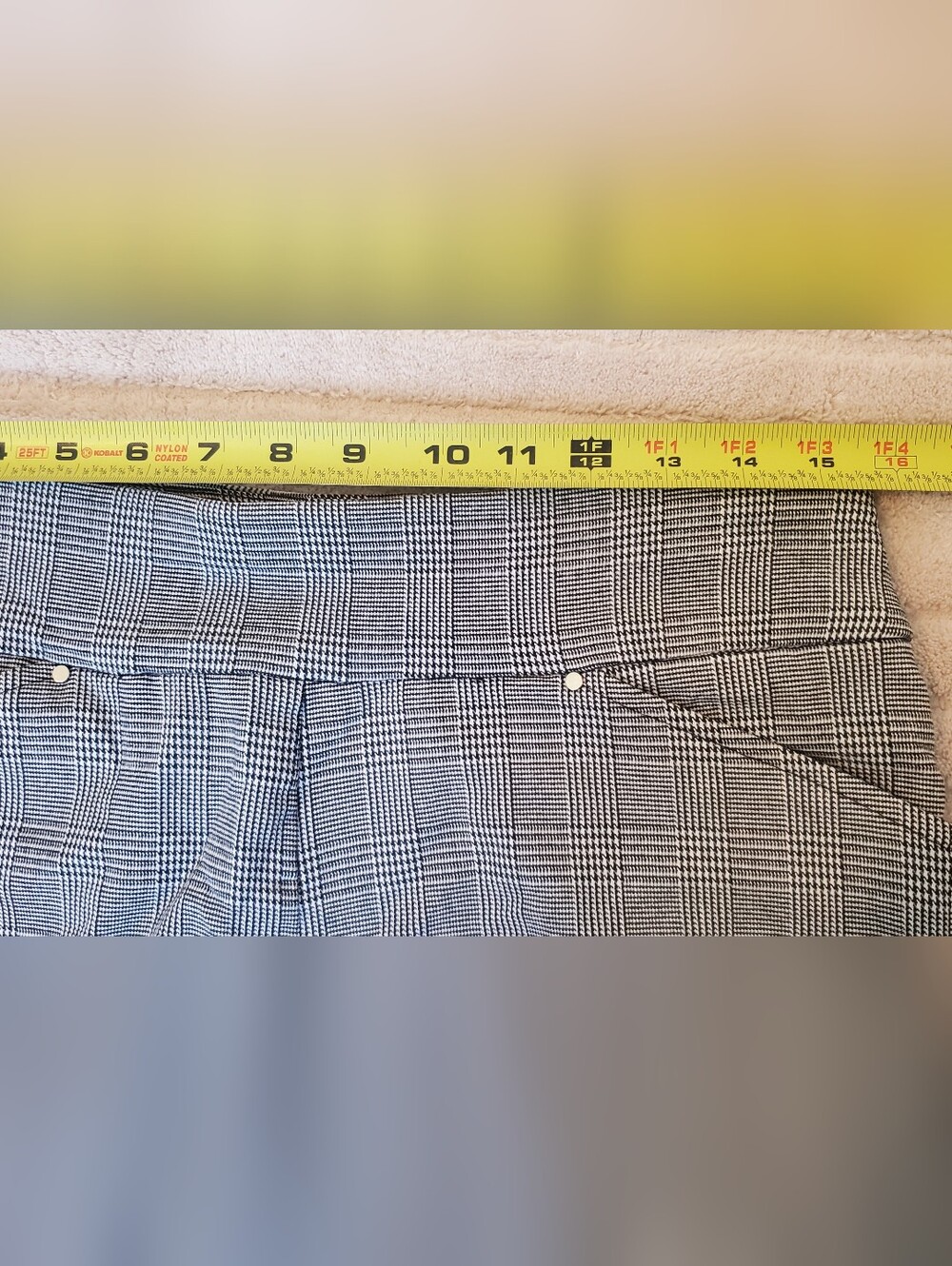 INC International Concepts Gray Plaid Women's Shorts - Picture 5 of 12